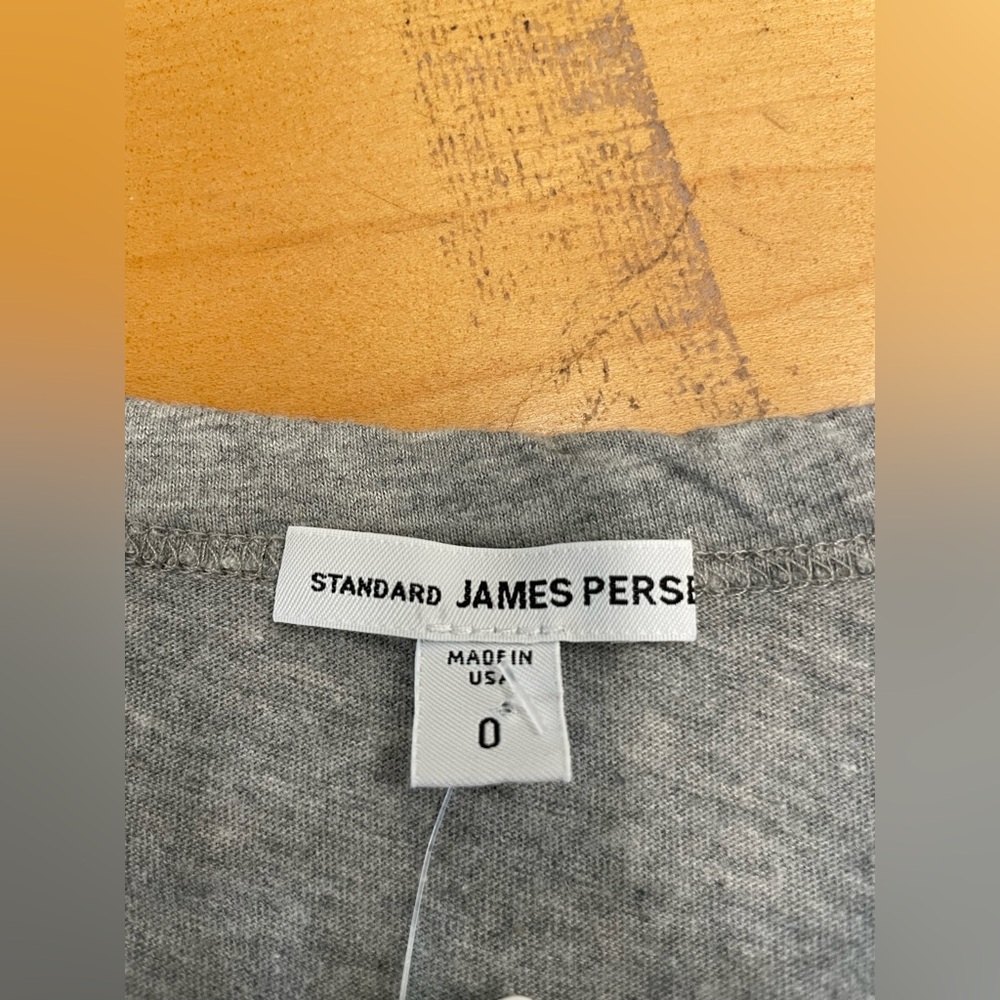 James Perse Light Gray Cotton Tee - Picture 3 of 4